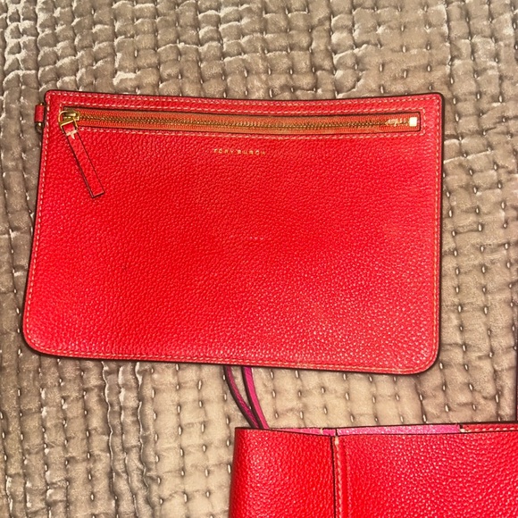 TORY BURCH RED BAG LIKE NEW!♥️ - Picture 3 of 12